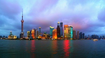 This photo of the Shanghai, China skyline was taken by Vladimir Fofanov of Moscow, Russia.